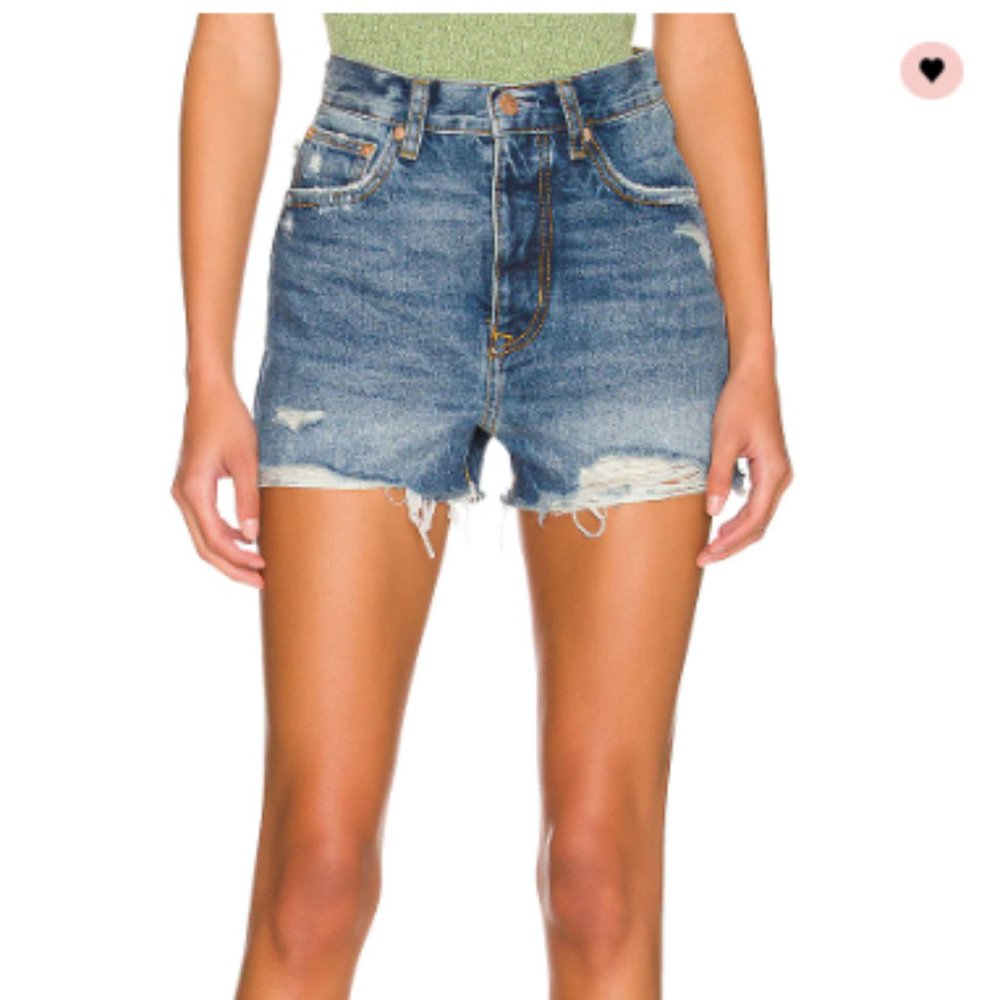 Lovers and Friends Austin Super High Rise Cut Off size 28 Revolve Zara Levis